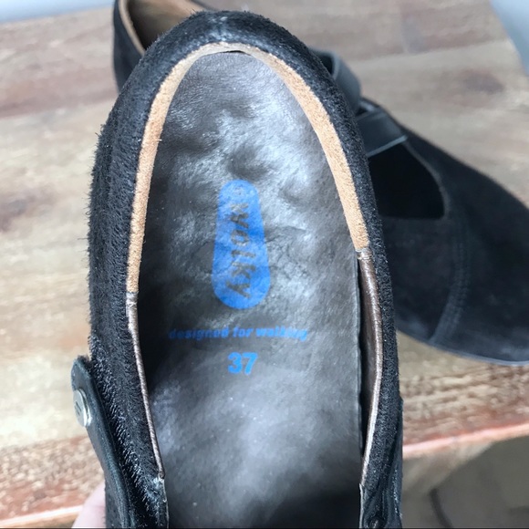 NEW WOLKY Black Suede Passion Mary Jane walking shoe 37 6 - Picture 9 of 10